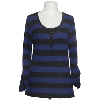 T-shirt manches longues (Bleu, Noir) de 1982 Polyester, Viscose