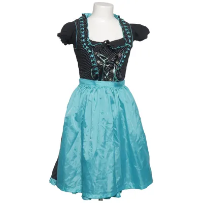 Dirndl (Svart, Turkos) från Almenrausch Bomull, Polyester