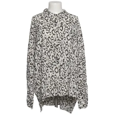 Bluse (Hvid, Sort) fra River Island Plus Viscose