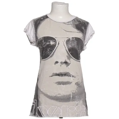 T-shirt (Grå, Vit, Svart) från Amplified Vintage Bomull