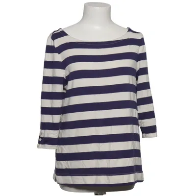 Langærmet t-shirt (Blå, Hvid) fra Arabella & Addison Bomuld, Elastan, Modal