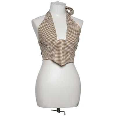 Halternecktopp (Brun, Vit, Flerfärgad) från Missguided