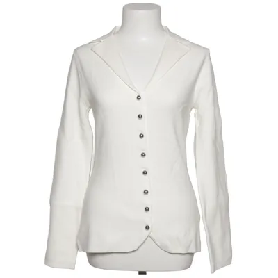 Strickjacke (Weiß) von H&M Polyamid, Polyester, Viskose
