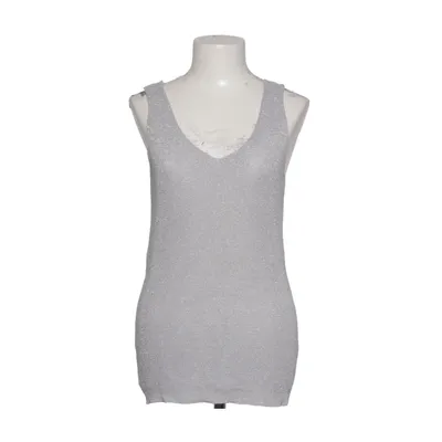 Tank Top (Silver) from Nostalgia Metallic fiber, Viscose