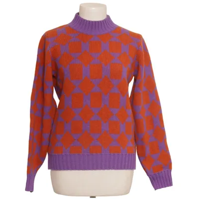 Sweater (Purple, Orange) from Thinking Mu Wool