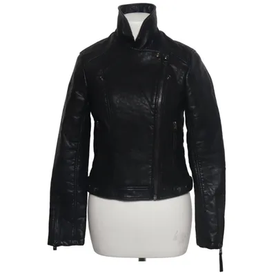 Biker jacket (Black) from Topshop Polyester, Polyurethane, Viscose