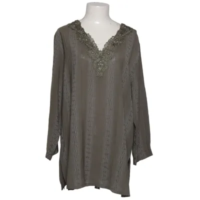 Blouse (Brown) from Foglie Rosse Cotton, Viscose