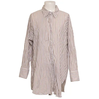 Skjorte (Beige, Hvid) fra Lindex Bomuld