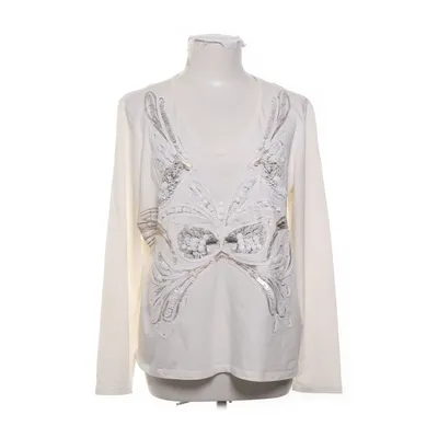 Långärmad t-shirt (Vit, Flerfärgad) från Crisca Bomull, Elastan