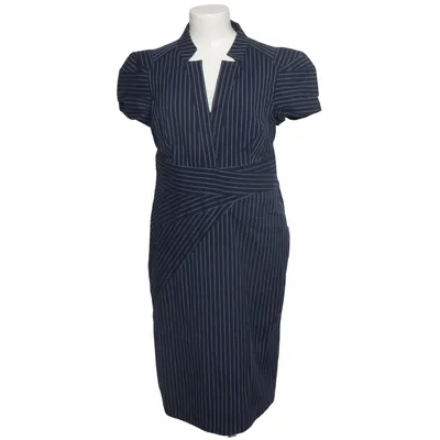 Jurk (Blauw, Wit) van Karen Millen Acetaat, Katoen, Elastaan, Polyamide