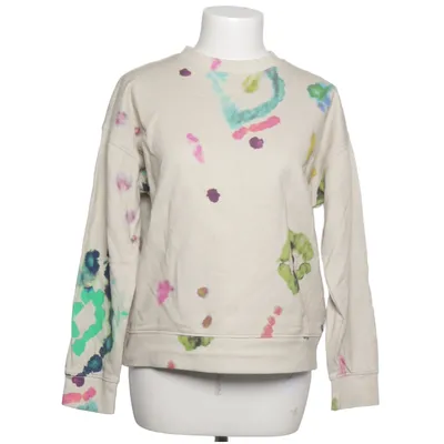 Sweatshirt (Beige, Flerfarvet) fra Scotch & Soda Elastan, Økologisk bomuld