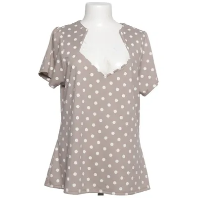 T-shirt (Bruin, Wit) van Rock Steady Elastaan, Polyester, Viscose