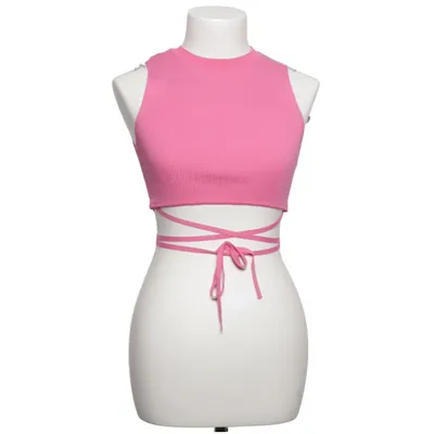Crop top (Pink) fra Zara Polyamid, Viscose