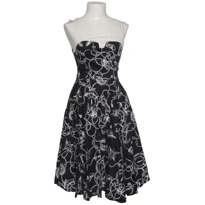 Kleid (Schwarz, Weiß) von Hell Bunny Baumwolle, Elasthan