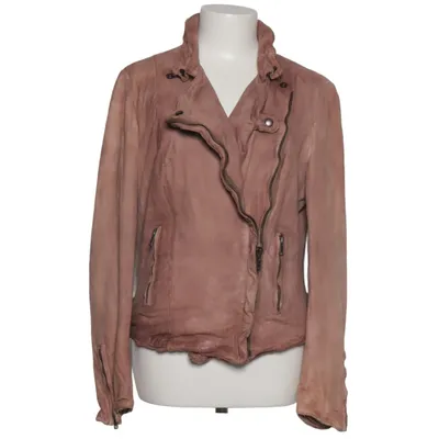 Bikerjack (Roze) van Muubaa Katoen, Leer, Polyester