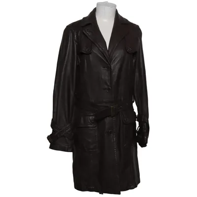 Läderkappa (Brun) från ESPRIT de Corp Skinn, Polyester