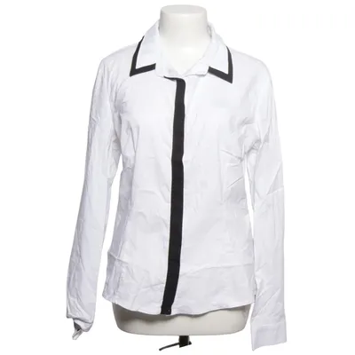 Shirt (White, Black) from Orsay Cotton, Elastane, Polyamide