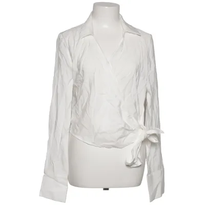 Wrap blouse (White) from 24Colours Polyamide, Viscose