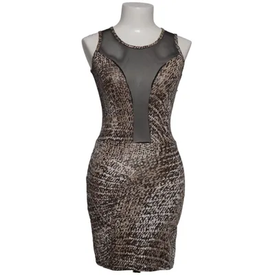 Cocktailkleid (Schwarz, Beige) von Young Blood Elasthan, Polyester