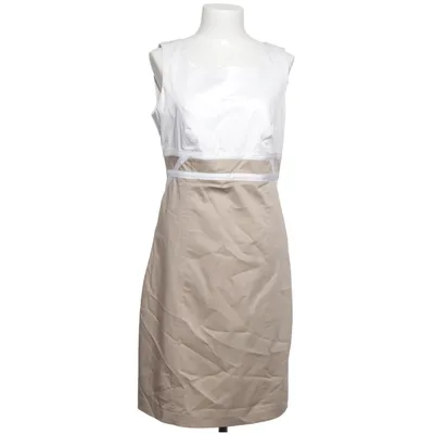 Klänning (Vit, Beige) från Comma Acetat, Bomull, Elastan