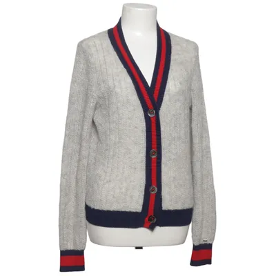Strickjacke (Grau, Blau, Rot) von Tommy Hilfiger Alpakawolle, Baumwolle, Polyamid