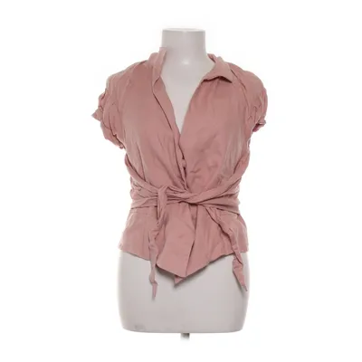 Blouse portefeuille (Rose) de Zara Woman Coton, Lin