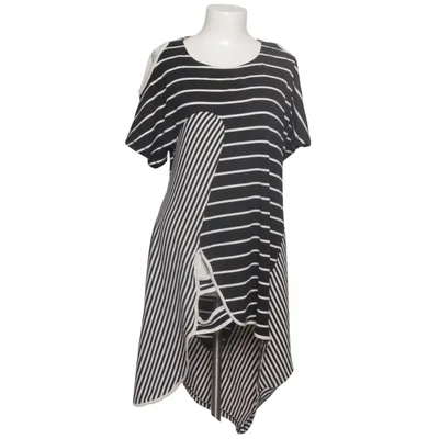 Klänning (Svart, Vit) från Mat. Elastan, Polyester, Viskos