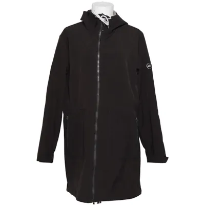Regnfrakke (Grå) fra Polarino Elastan, Polyester
