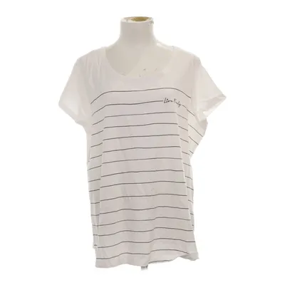 T-shirt (Vit, Svart) från Gina Bomull, Elastan