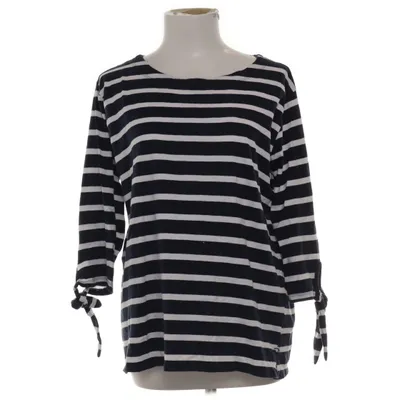 T-shirt à manches longues (Bleu, Blanc) de Via Cortesa Coton