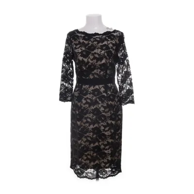 Robe de cocktail (Noir, Beige) de Moda International Coton, Polyester, Soie