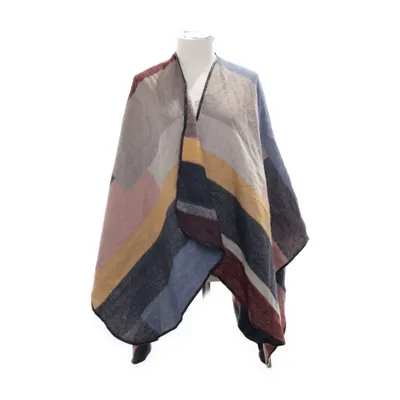 Poncho (Bleu, Gris, Jaune, Multicolore) de Sportsgirl Acrylique