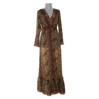 Maxikjole (Gul, Rød, Flerfarvet) fra Boho Fashion Silke