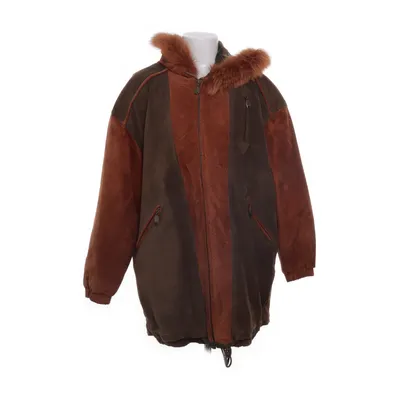 Läderkappa (Brun, Orange) från Forster Acetat, Skinn, Nylon