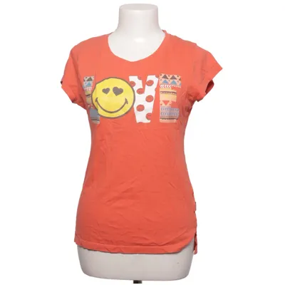 T-shirt (Orange, Multicolored) from Smiley World Cotton