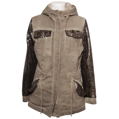 Parkas (Beige, Svart, Guldfärgad) från Maryley Akryl, Bomull, Elastan, Polyester