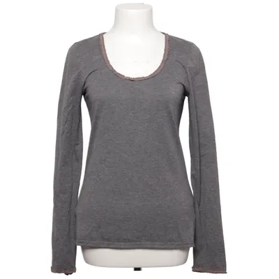 T-shirt à manches longues (Gris) de Crea Coton, Élasthane, Polyester