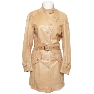 Läderkappa (Beige) från Gipsy Skinn, Polyester