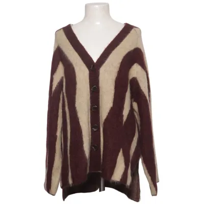 Strickjacke (Braun, Beige) von H&M Edition Elasthan, Mohair, Polyamid, Wolle