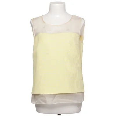 Top (Yellow, White) from Oky Coky Cotton, Elastane, Polyester, Silk