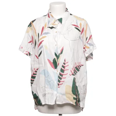Short sleeve shirt (White, Multicolored) from Cynthia Rowley Linen