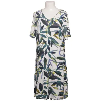 Dress (White, Multicolored) from Fashion Highlight Elastane, Viscose