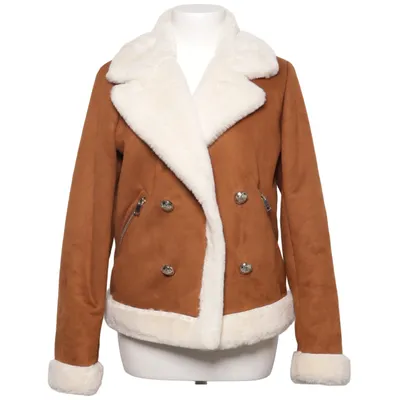 Shearling jacket (Brown, White) from River Island Polyester