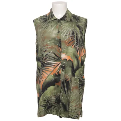 Short sleeve shirt (Green, Multicolored) from Doris Streich Viscose