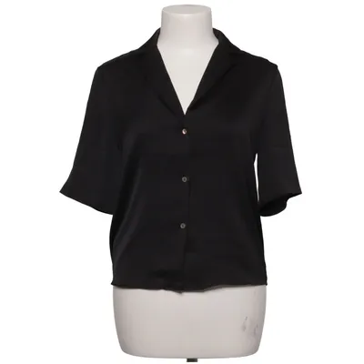 Kortærmet skjorte (Sort) fra Mango Polyester