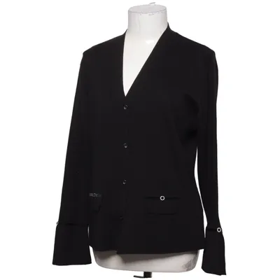 Cardigan (Zwart) van Aust Acryl, Merinowol