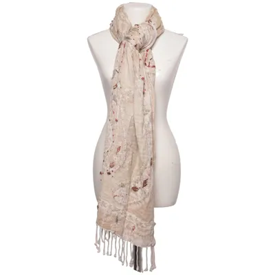 Sjaal (Beige, Meerkleurig) van Loberon Viscose