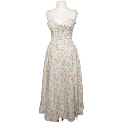 Dress (Carmen Rose Print Bustier Sundress, floral midi dress, corset dress, cottagecore dress, romantic summer dress, garden party dress, wedding guest dress) from House of CB Cotton, Elastane, Polyamide