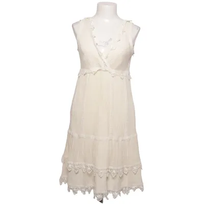 Dress (White) from Hallhuber Donna Cotton, Polyester, Silk