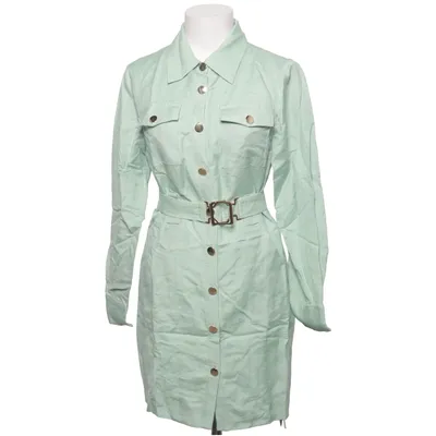 Shirt dress (Green) from MOTF Linen, Polyester, Viscose